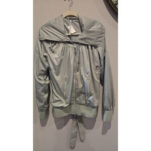 Adidas x Stella McCartney Women's Gray Windbreaker Jacket Size 36